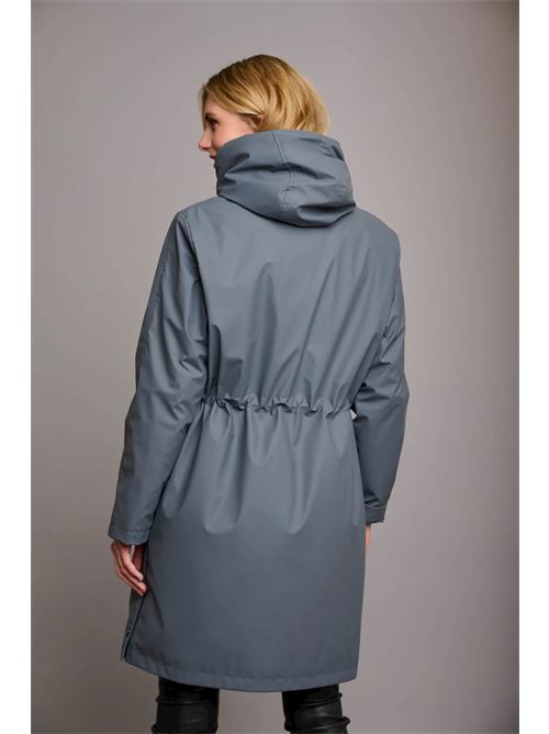 jiva impermeabile con cappuccio ed ecopelliccia RINO & PELLE | JIVA.7002310NIGHT BLUE HAZE